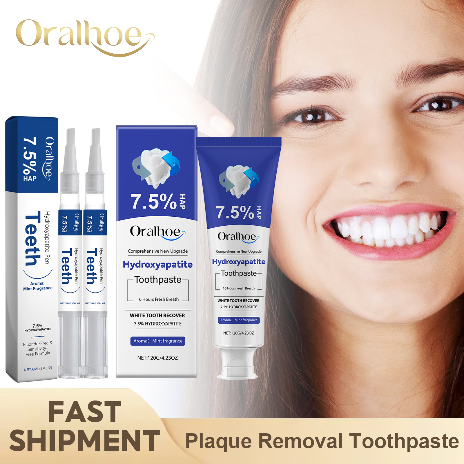 Teeth Whitening Pen - Hydroxyapatite Teeth Care Product Whitening Toothpaste
