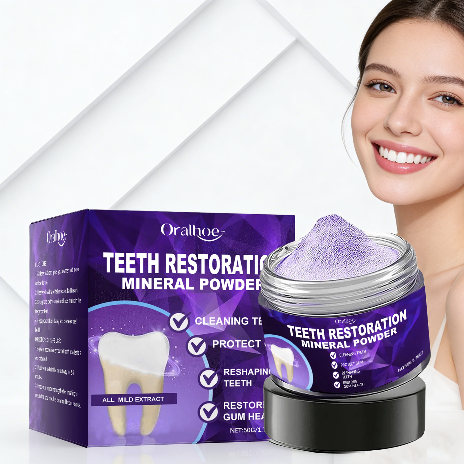 Remineralizing Toothpaste - Tooth Powder Remineralizing Natural Teeth Whitening