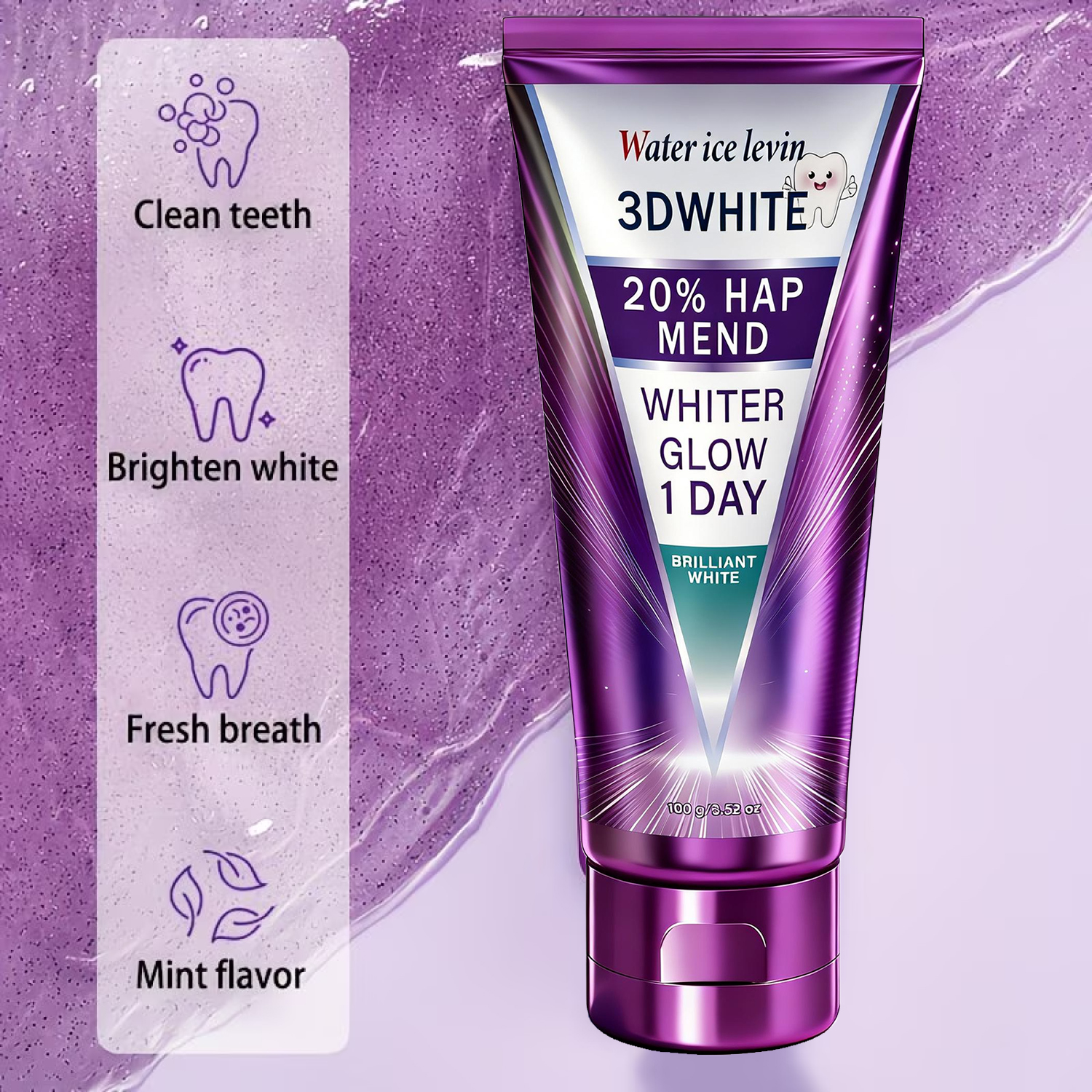 20% HAP 3D White Toothpaste -  - Remineralizing Toothpaste ulasan dan harga