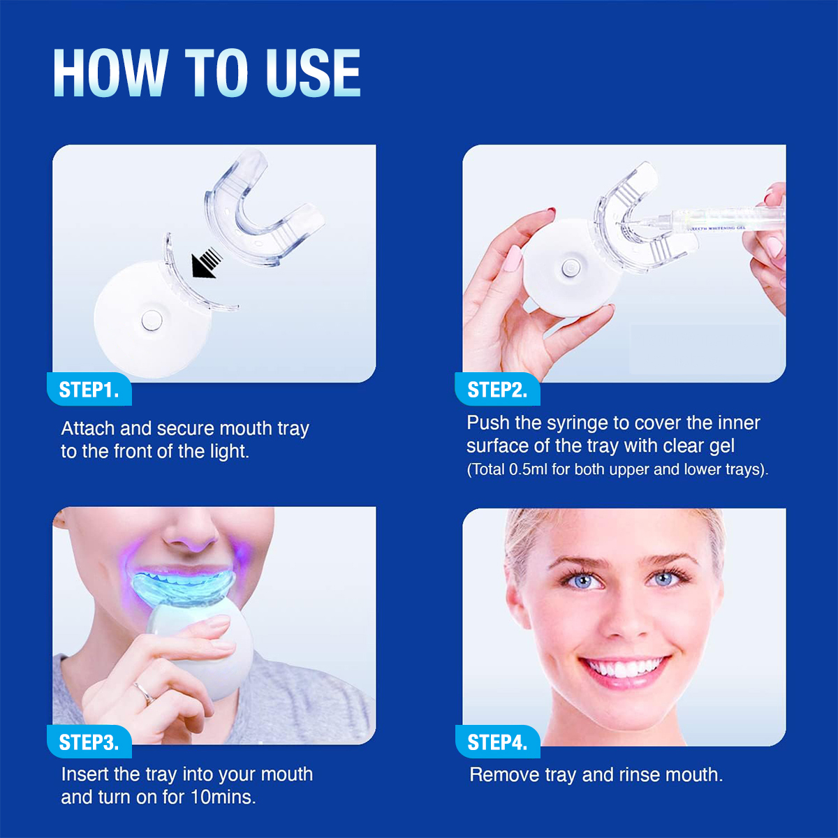 Teeth Whitening Kit - 5X LED L - Teeth Whitening With Peroxide ulasan dan harga