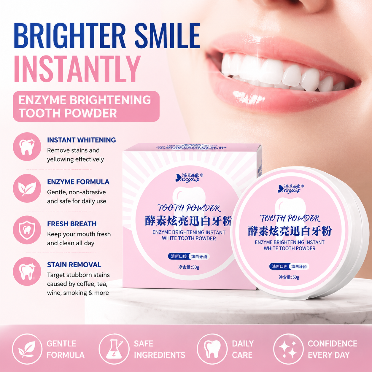 Enzyme Brightening and Whiteni - Teeth Whitening Enzymes ulasan dan harga