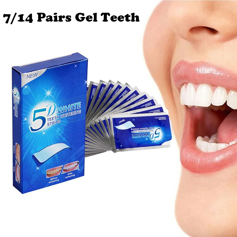 5D White Teeth Whitening Strip - Teeth Whitening Effects ulasan dan harga