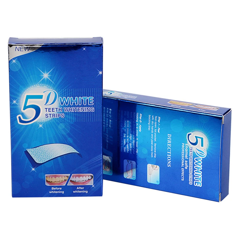 5D White Teeth Whitening Strip - Teeth Whitening Effects ulasan dan harga