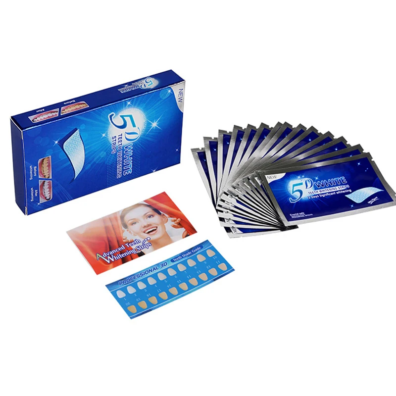 5D White Teeth Whitening Strip - Teeth Whitening Effects ulasan dan harga