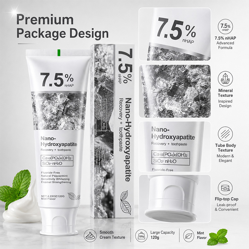 5/6Pcs 7.5% nHAP Nano Hydroxya - Remineralizing Toothpaste ulasan dan harga