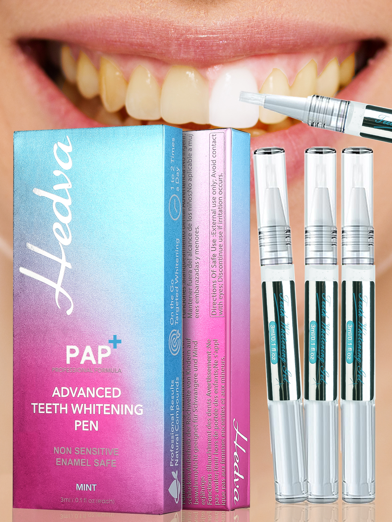 Hedva PAP+ Teeth Whitening Pen - Teeth Whitening Pen ulasan dan harga