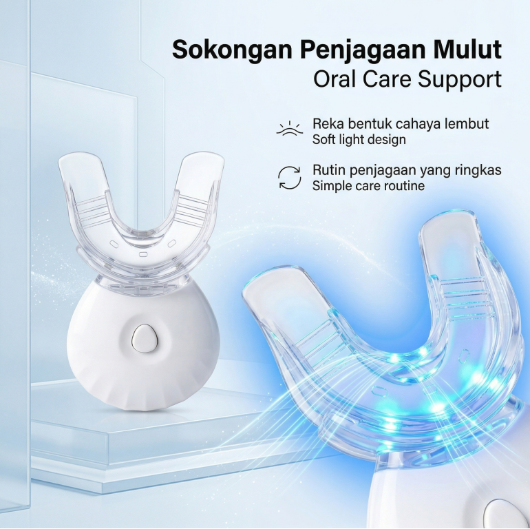Blue Light Therapy Device, Gum - Teeth Whitening Promotion ulasan dan harga