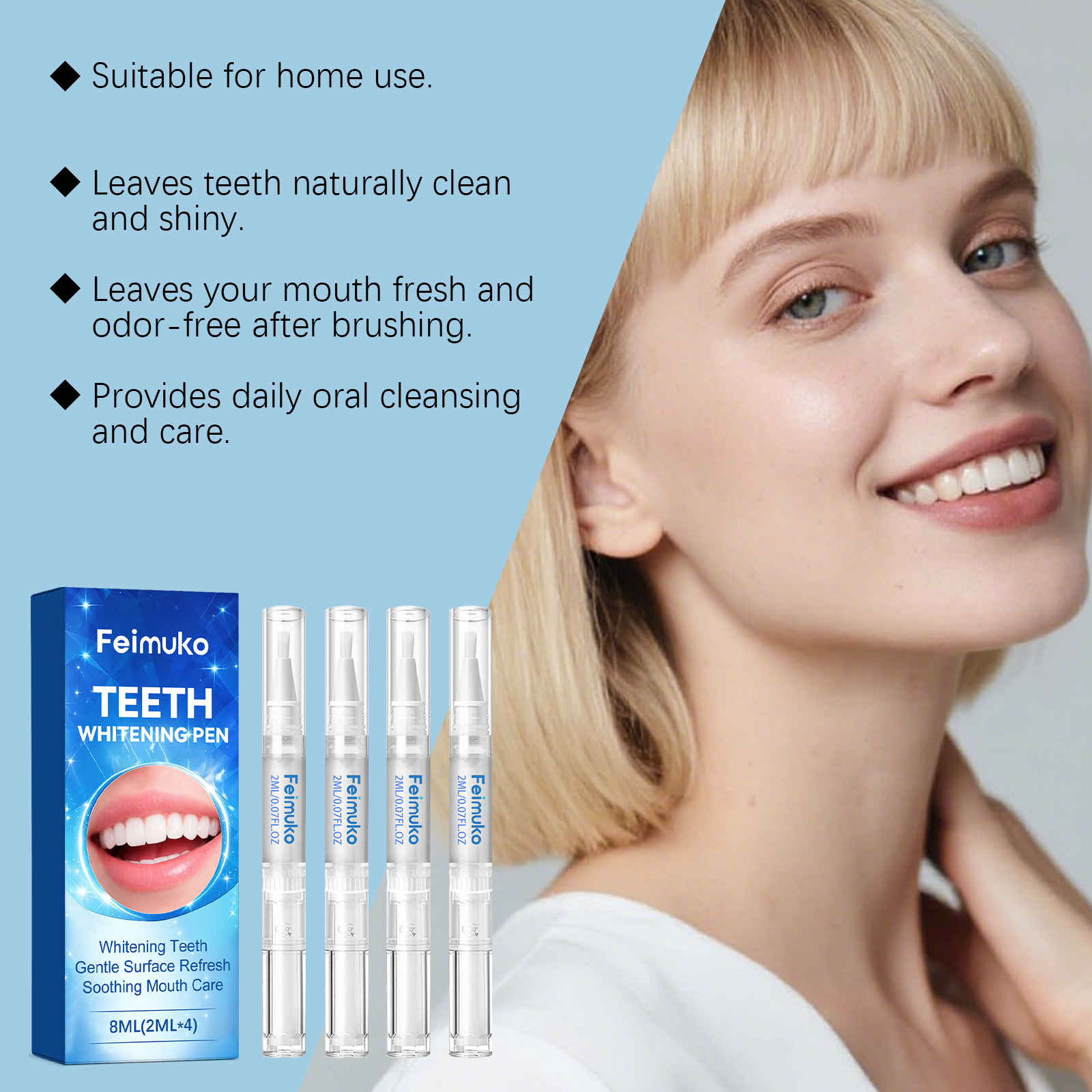 Feimuko 8ml Teeth Gel Pen Gent - Teeth Whitening Pen ulasan dan harga