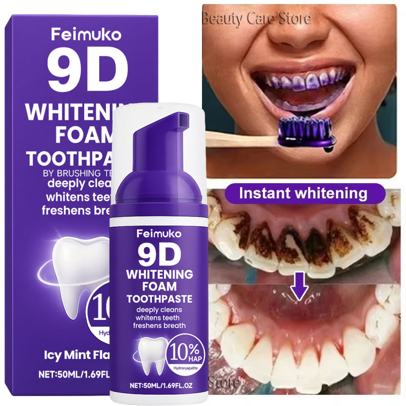 9D Purple Teeth Whitening Toot - Remineralizing Toothpaste ulasan dan harga
