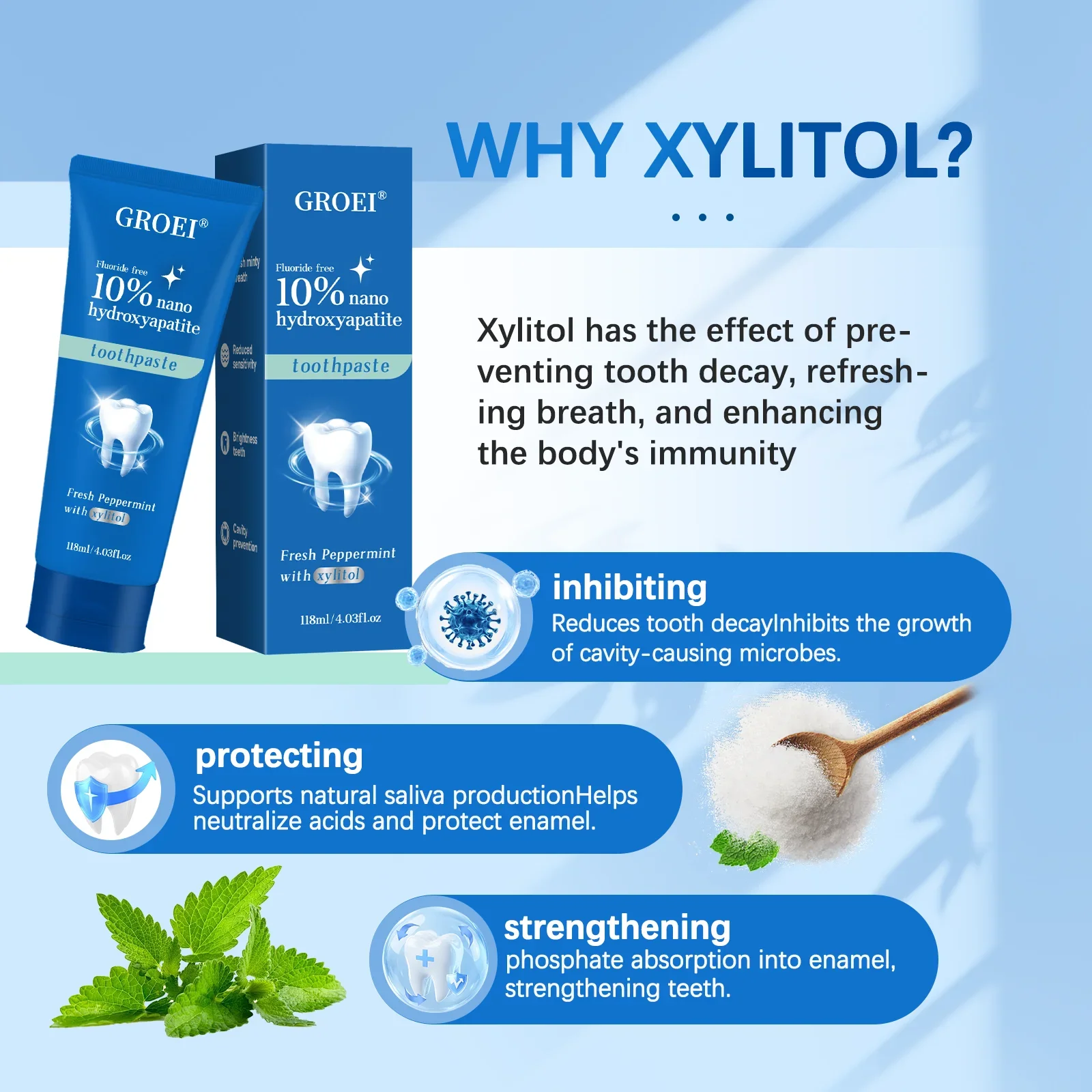 Cavity Prevention Xylitol Toot - Remineralizing Toothpaste ulasan dan harga