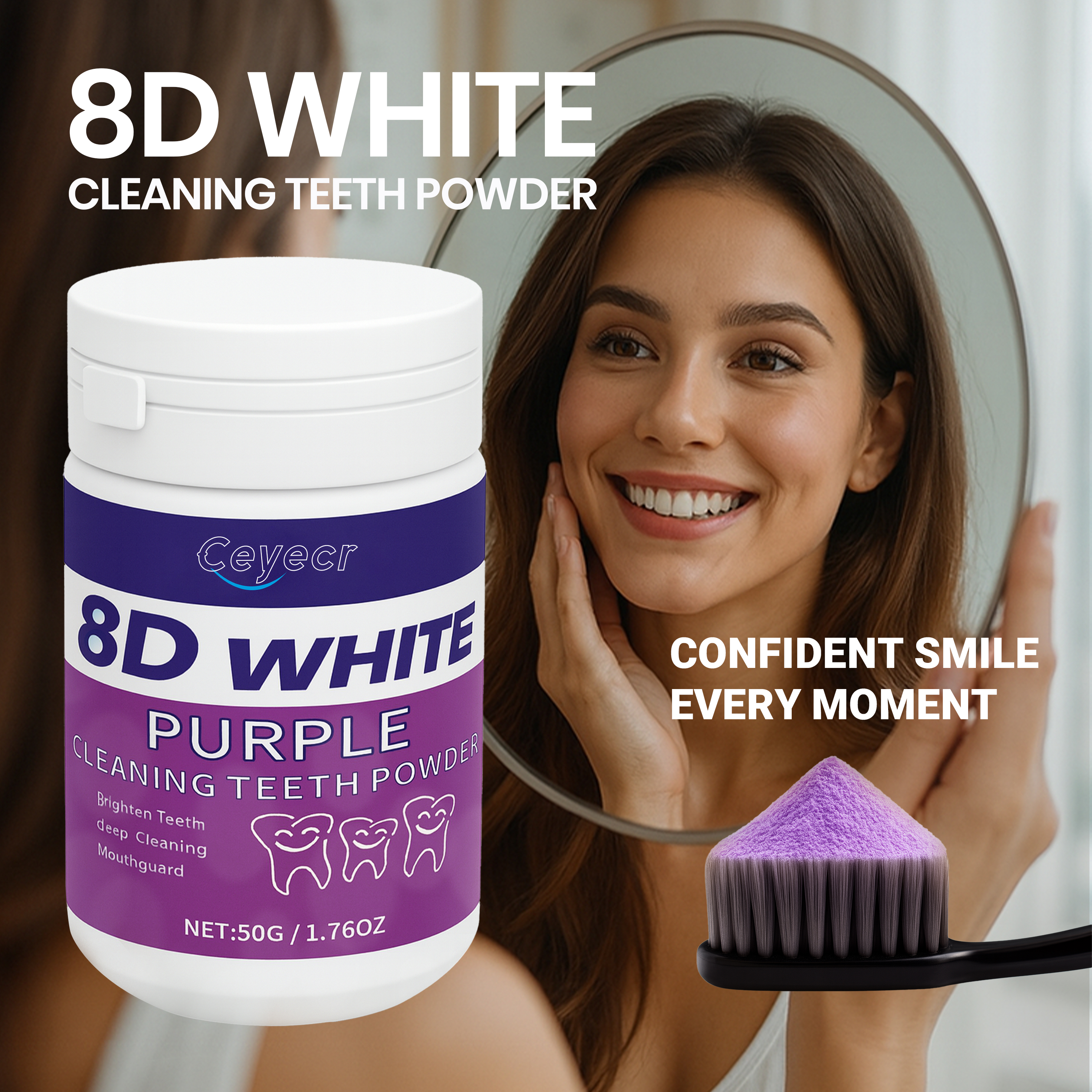 8D white Teeth Whitening Powde - Teeth Whitening Remedies ulasan dan harga