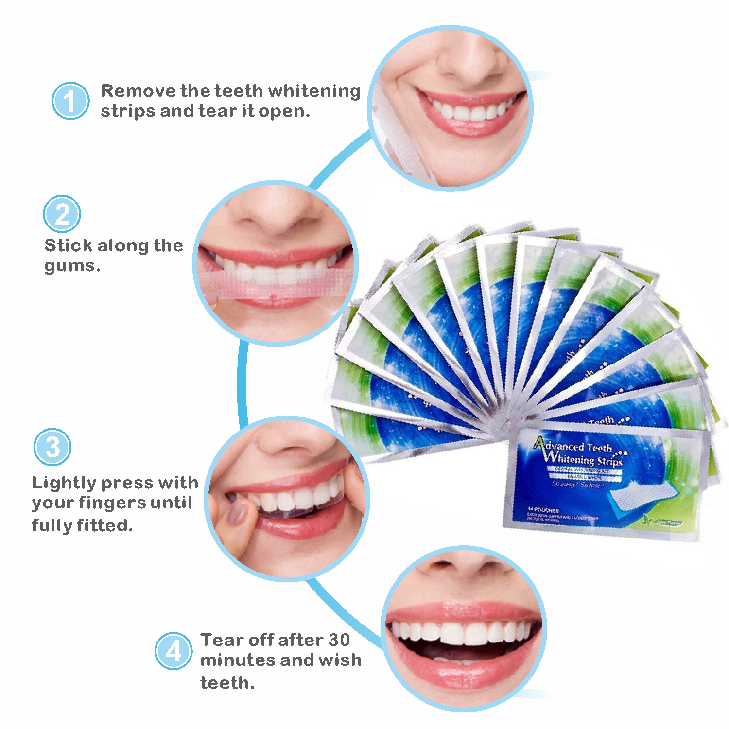 14/28pcs 3D Teeth Whitening St - Teeth Whitening Effects ulasan dan harga