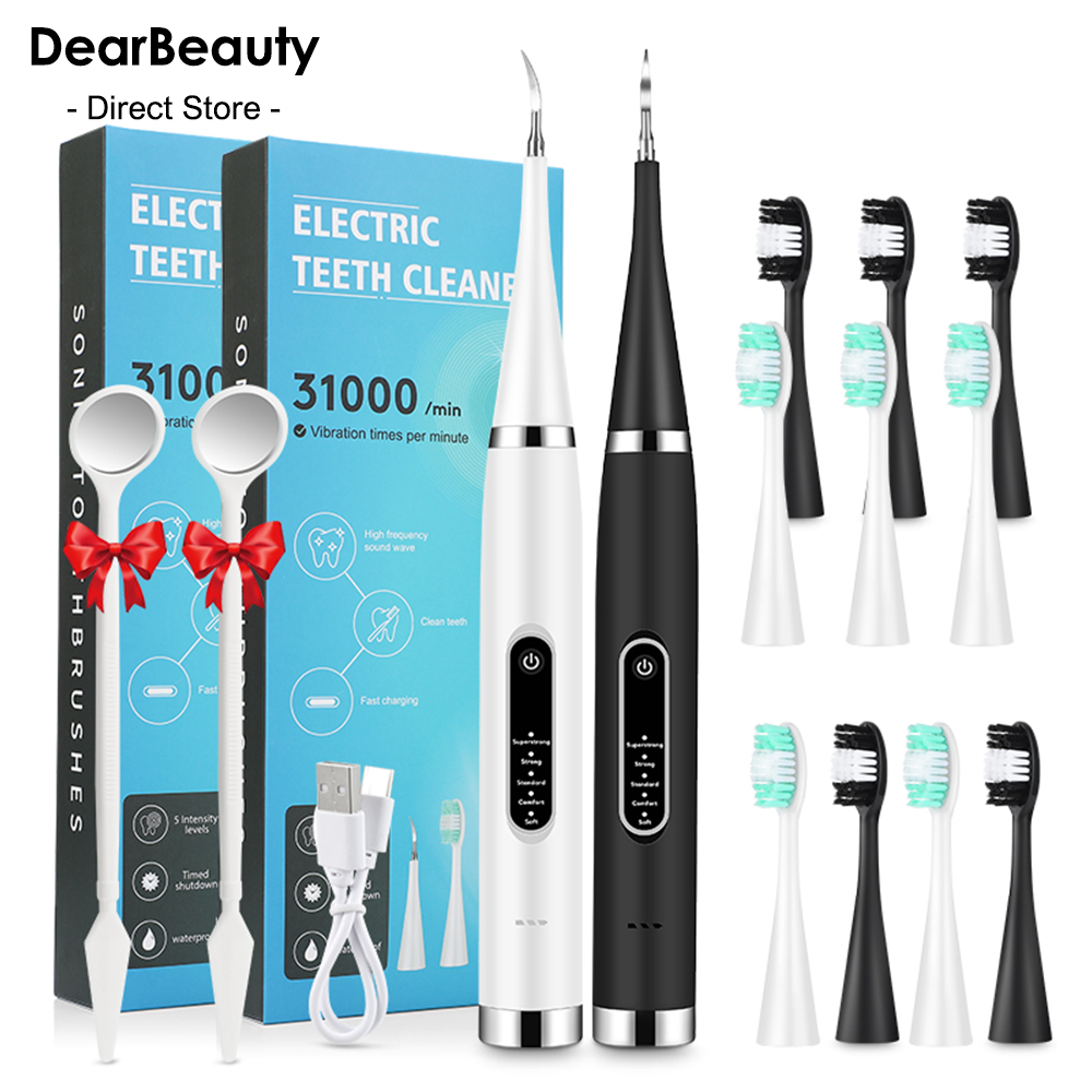 Electric Sonic Dental Calculus - Teeth Whitening And Stain Removal ulasan dan harga