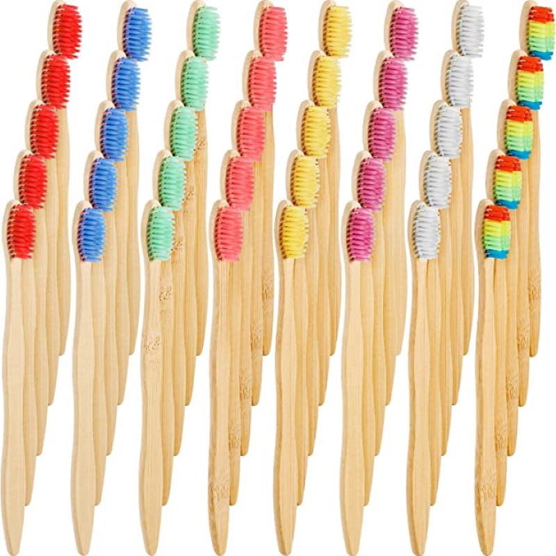 50/100PCS Colorful Natural Bam - Teeth Whitening Logo ulasan dan harga
