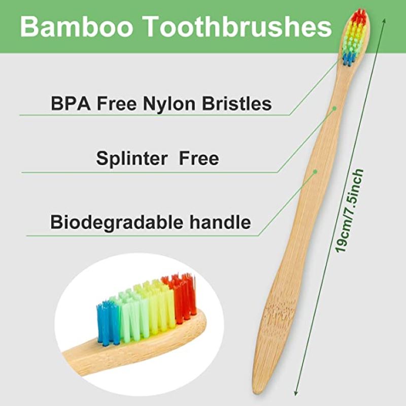 50/100PCS Colorful Natural Bam - Teeth Whitening Logo ulasan dan harga