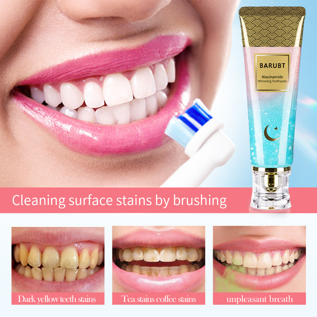 BARUBT Niacinamide Whitening T - Remineralizing Toothpaste ulasan dan harga