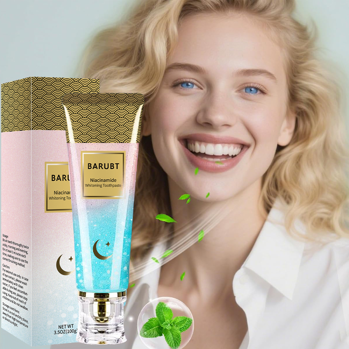 BARUBT Niacinamide Whitening T - Remineralizing Toothpaste ulasan dan harga