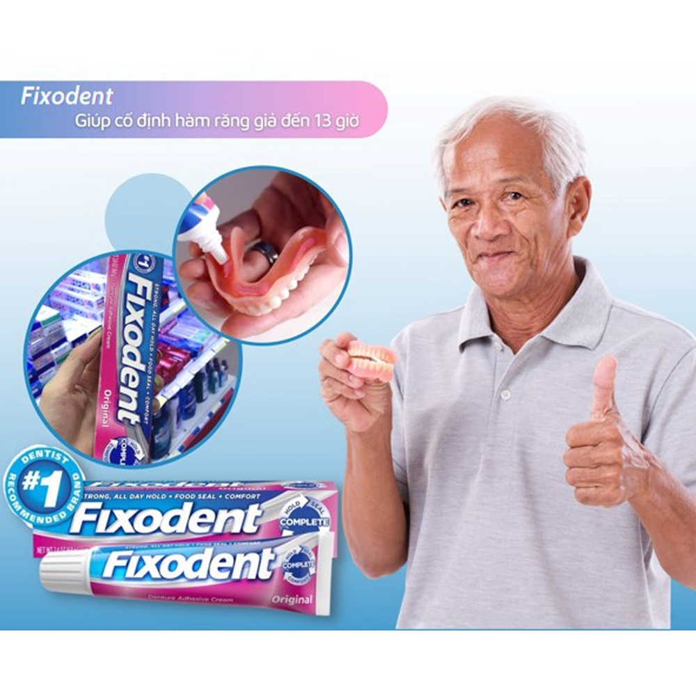 Fixodent 68g Original Strong C - Teeth Whitening Opalescence ulasan dan harga